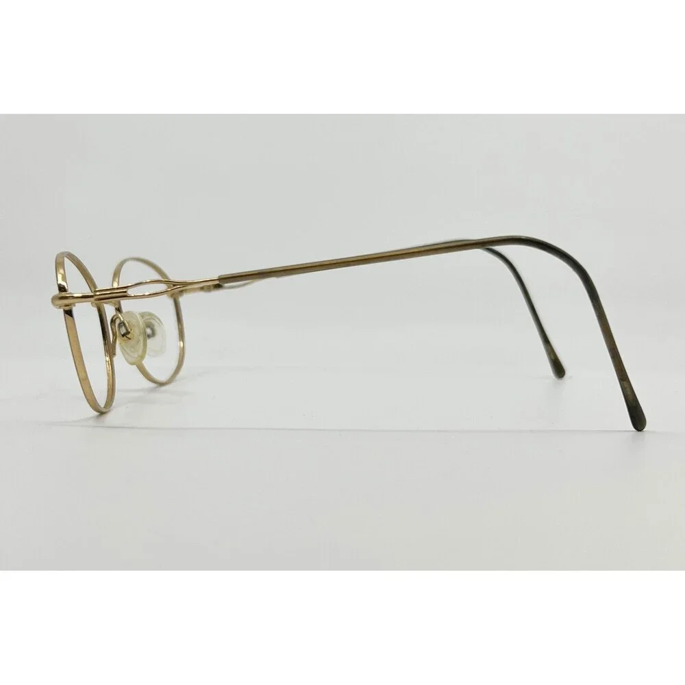 Unbranded Eyeglasses Frames Womens Gold Oval Full Rim 52-17-135 52mm